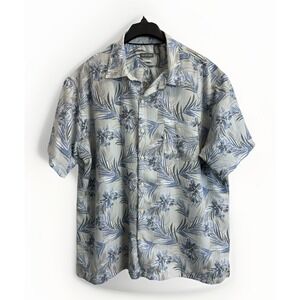 Van Heusen Mens XXL Short Sleeve Tropical Hawaiian Button Down Shirt Resort